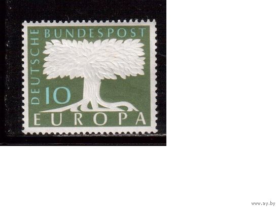 Германия(ФРГ)-1957,(Мих.268), ** , Европа