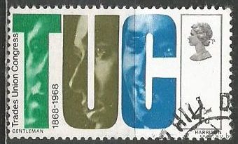 Британия. 100 лет Конгрессу профсоюзов. 1968г. Mi#485.