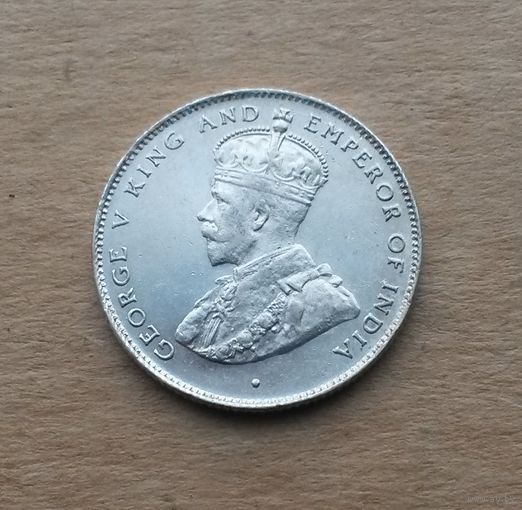 Британский Цейлон, 50 центов 1919 г., серебро 0.550, Георг V (1910-1936)