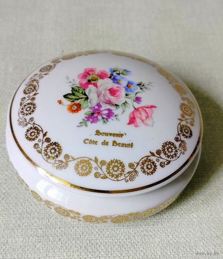 Фарфоровая шкатулка Франция Limoges 1950-90 гг