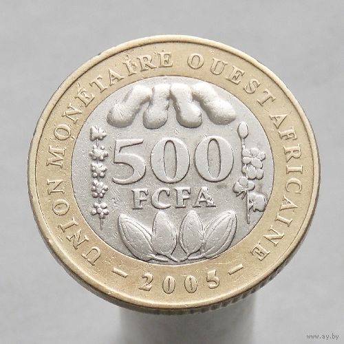 Западная Африка 500 франков 2005