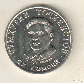 Таджикистан 1 сомони 2023