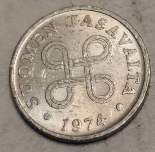 Финляндия 1 пенни 1974
