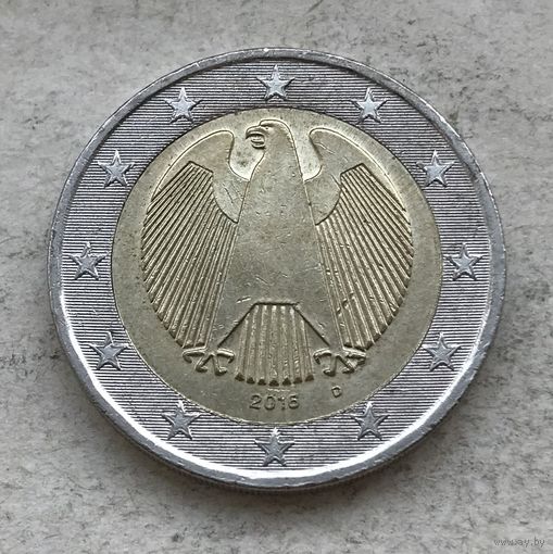 Германия 2 евро 2016 (D - Мюнхен)