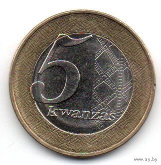 5 кванза 2012 Ангола.