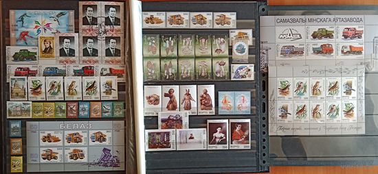 Марки Беларуси 1998, полный чистый годовой комплект, а также кварт со СГ Машеров П. М., высокий каталог, смотрите фото
