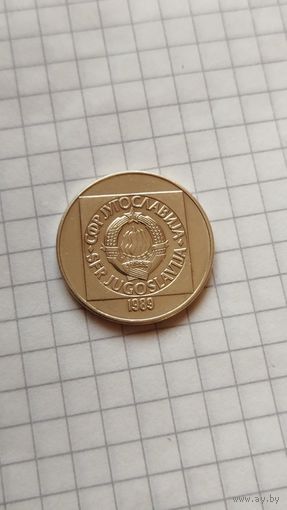 100 динаров 1989г. Югославия.