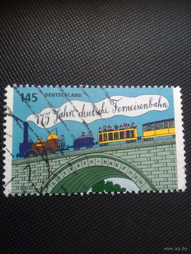 Германия. 175 лет ж.д. 2014г. гашеная