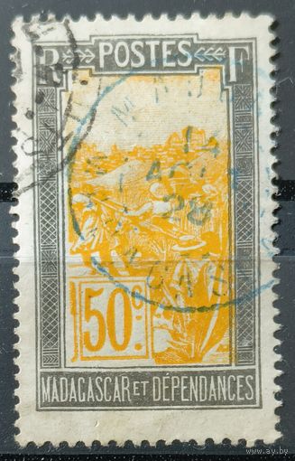 Мадагаскар 1908г. Французские колонии