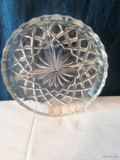 Менажница, тарелка стекло СССР