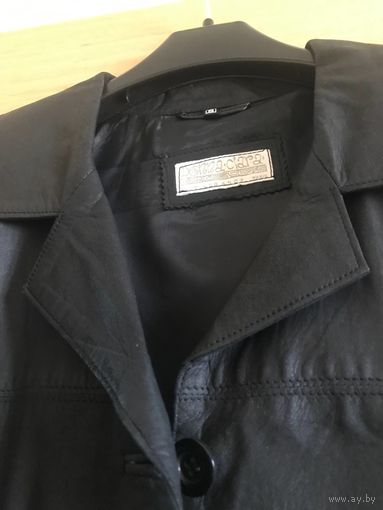 Кожаная куртка-пиджак 90х S (оверсайз)Новая Винтаж