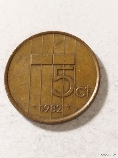 Нидерланды 5 центов 1982