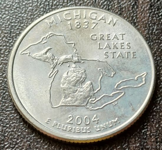 США , 2004     D   Квотер штата Мичиган    ( 1-7-2 )