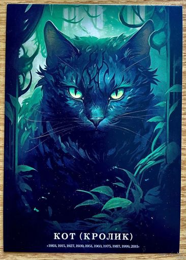 Открытка чистая 10х15 см. Иллюстратор Иван Михайлуц "Китайский Гороскоп"