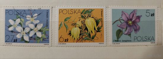 РАСПРОДАЖА КОЛЛЕКЦИИ. Польша, марки "цветы"