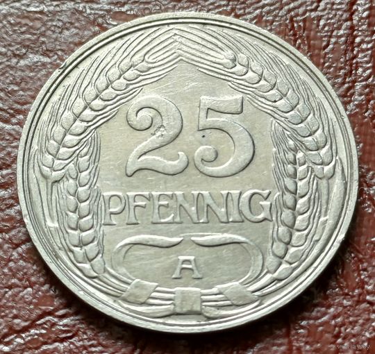 Германия 25 пфеннигов, 1910    А    ( 1-11-3 )