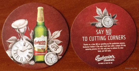 Подставка под пиво Budweiser No 17