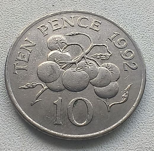 Гернси 10 пенсов, 1992   7-2-7