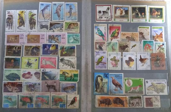 Альбом с марками 400 штук