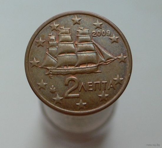 2 евроцента 2009 Греция пореже