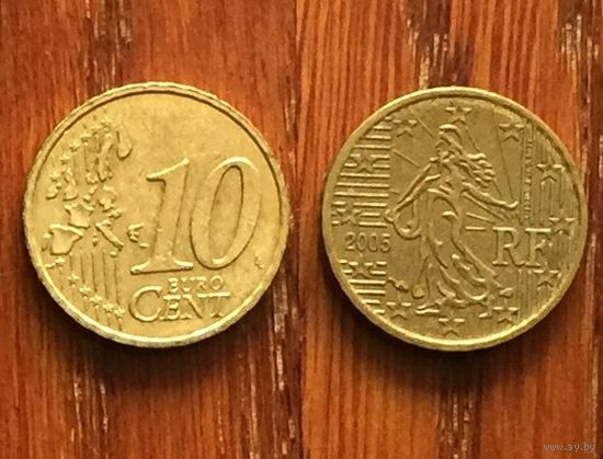 Франция, 10 евроцентов 2005