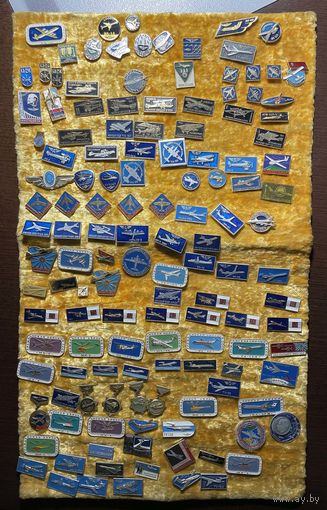 Значки СССР авиация . Самолёты , вертолёты