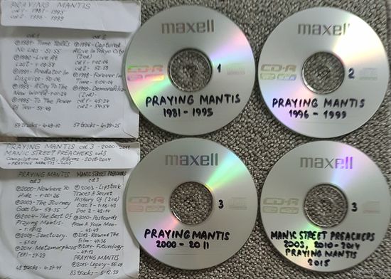 CD MP3 дискография PRAYING MANTIS, MANIC STREET PREACHERS - 6 CD