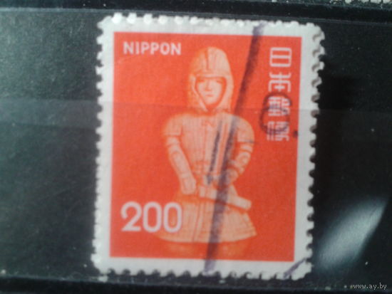 Япония, 1976. Глиняная статуэтка воина