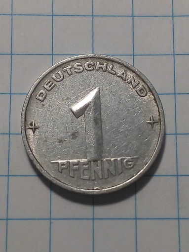 1 Пфенниги ГДР 1952 год