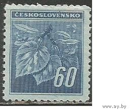 Чехословакия. Веточка липы. Стандарт. 1945г. Mi#428.