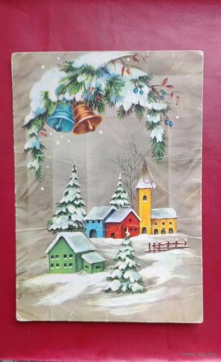 Открытка С Новым годом Финляндия 1978 год