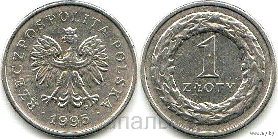 Польша 1 злотый 1995