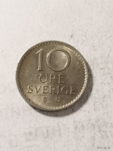 Швеция 10 оре 1968