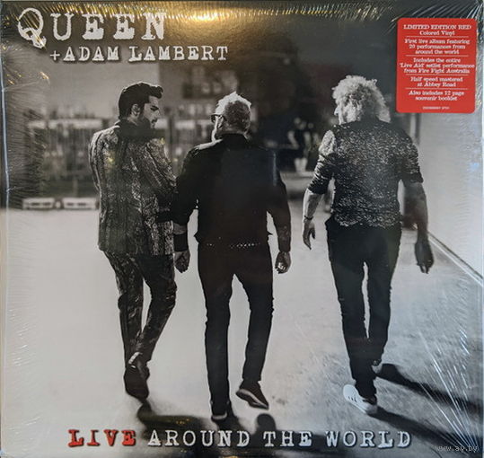 Queen + Adam Lambert – Live Around The World, 2LP + 12 page souvenir booklet, 2020