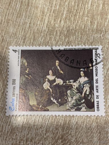 Куба 1980. Национальный музей. Willem Van Mieris. Reunion Familiar.