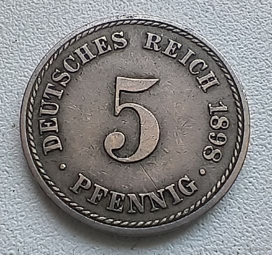 Германия 5 пфеннигов, 1898 A  2-1-58