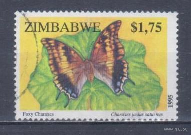 [324] Зимбабве 1995. Фауна.Бабочка. Гашеная марка.