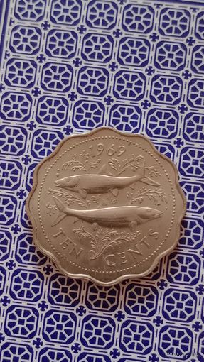 Багамские острова 10 центов 1969