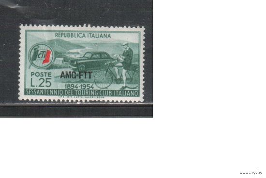 Триест А-1954(Мих.238)  *   , Автомобили, Велосипед,  (одиночка)