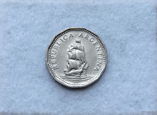 Werty71 Аргентина 5 песо 1963 Корабль