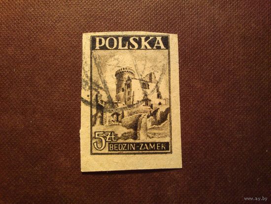 Польша 1946 г.Руины замка Бендзинский ./44а/
