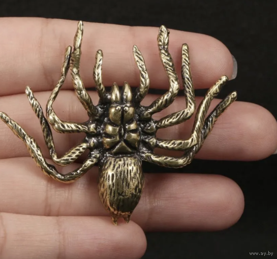Статуэтка миниатюра Паук Бронза