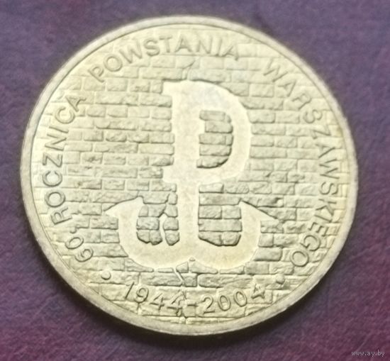 Польша 2 злотых, 2004 60 лет Варшавскому восстанию