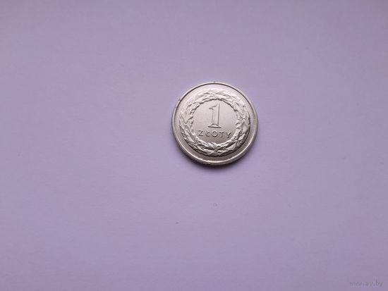 1 злотый 2023 года. Польша.