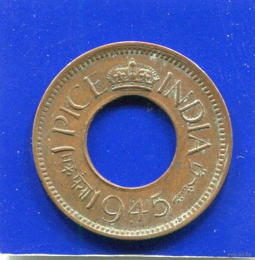 Британская Индия 1 пайс 1945 , Бомбей