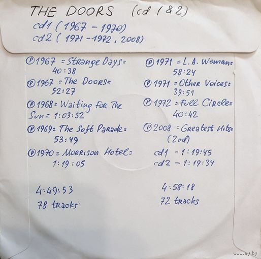 CD MP3 дискография The DOORS 2 CD
