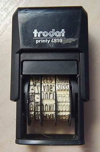 Мини-датер Trodat printy 4810 банковский, полуавтоматический, высота шрифта 3,8 мм
