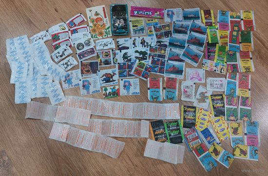 Обёртки от жвачек и прочее