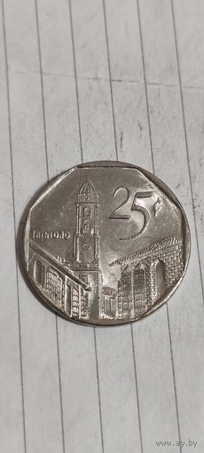 Куба 25 сентавос 1998