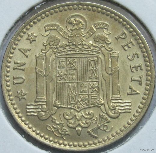Испания 1 песета 1976 в холдере